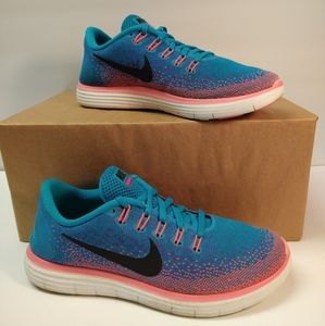 Nike Free RN Distance blue and pink size 8.5 US women
